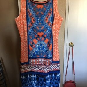 Orange/Blue dress